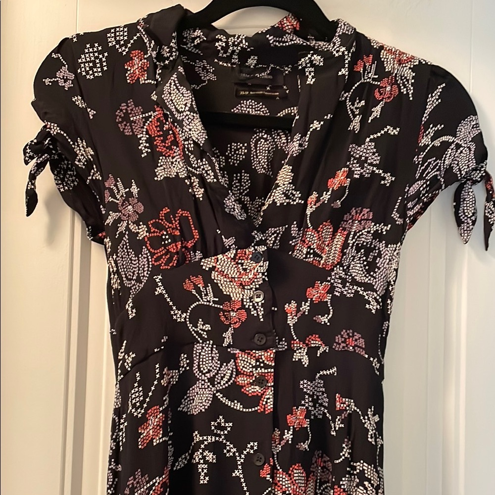 Floral Black UO Dress